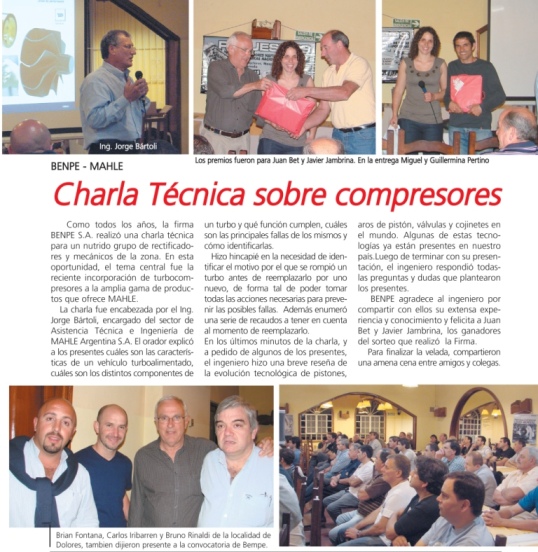 charla técnica sobre turbos Mahle